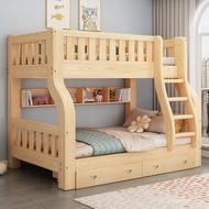 High Low Bed Low Bunk Bunk Bed Upper Lower Bed Wooden Bed Multifunctional Bunk Bed Two-Layer Child-M