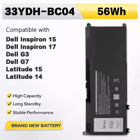 PowerHub 33YDH Battery Compatible with Dell Inspiron 17 7000 7778 7773 15 7577 G3 3579 3779 G5 5587 