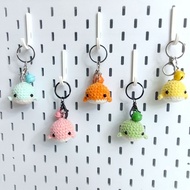 GANTUNGAN Whale Crochet Keychain Whale Crochet Keychain/ - Handmade