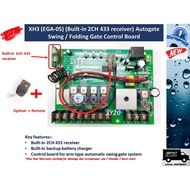 XH3 (EGA-05) (built-in 2CH 433 receiver) Autogate Swing / Folding Gate Control Board Panel (Optional