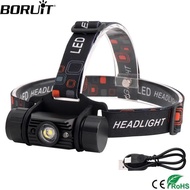 【Clearance Sale】BORUiT RJ-020 LED Induction Headlamp 1000LM Motion Sensor Headlight Camping Head Tor