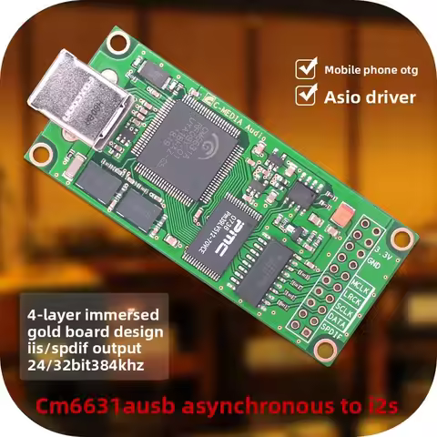 Cm6631a usb to i2s digital interface asynchronous sound card compatible with italian amanero xmos da