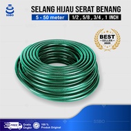 SSBO Selang  Air 1/2 5/8 3/4 Inch Hijau Anti Lumut 5-50 Meter Cuci Motor/Mobil Siram Kebun Murah COD