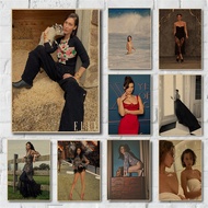 Bella Hadid Painting Poster Retro Kraft Paper Dorm Room Wall Art Home Decor Poster