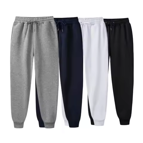 Men's Hot Selling Sports Fitness Jogging Pants Casual Comfortable Sports Pants Elastic Waist Drawstr