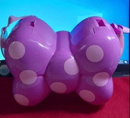 東京 迪士尼  米妮 蝴蝶造型 粉紫 爆米花桶 + 紅色蝴蝶結包 2件