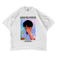 Evangelion Shinji Ikari Oversized T-shirt Anime 09