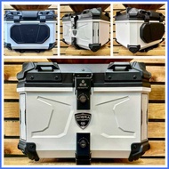 ﹍ ◳ ╮ NIWRA 45L F2 Raptor ABS HARD PLASTIC 45L Alloy Top Box Universal w Back Rest HNJ MC DUHAN