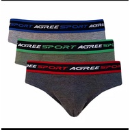 1 BOX CONTAINS 3 pcs Agree sport Men's Underwear CD2311 | Size ML XL XXL | 1 Box | CD CD