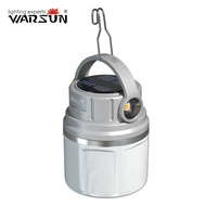 WARSUN EB05 USB Rechargeable Super Bright 800 Lumens Solar LED Camping Light With Hook