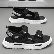 Sandal Nam 2 quai Độn Đế YYH cao cấp 2 màu - dép quai hậu học sinh nam