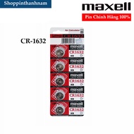 Vỉ 5 viên pin Maxell CR2032 / CR2025 / CR2016 / CR1632 / CR1220 / CR1620 / CR1616 lithium 3V made in