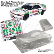 Clear Body Nissan Skyline R32 GTR 190mm Rc Drift 1/10 Rally Car Shell