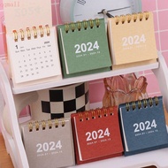 QQMALL 2024 Calendar, Standing Flip Calendar Schedule Planner Desktop Calendar, Simple Agenda Organizer Yearly Agenda Daily Schedule Mini Desk Calendar Student Stationery
