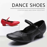 Women Low-heeled Square Dance Shoes Hard Bottom Outdoor Dance Shoes 3 Colors