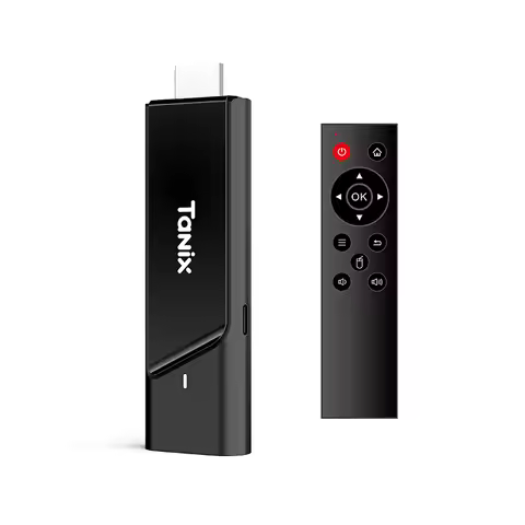 TANIX TX9 Stick S905Y4 DDR4 2G 16G Android TV Stick AV1 2.4&5G Dual WIFI BT5.0 4K MINI TV Dongle TV 
