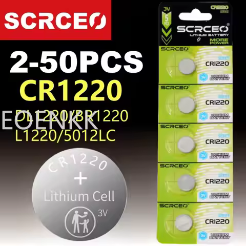 2-50PCS CR1220 3V Lithium Button Battery BR1220 LM1220 DL1220 L04 5012LC Coin Cell Watch CR 1220 Bat