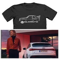 S-5XL Ready stock Audi | AUDI Audi Quattro T Shirt Perfect Inspired Gift  AUDI Driver Shirt Men's Su