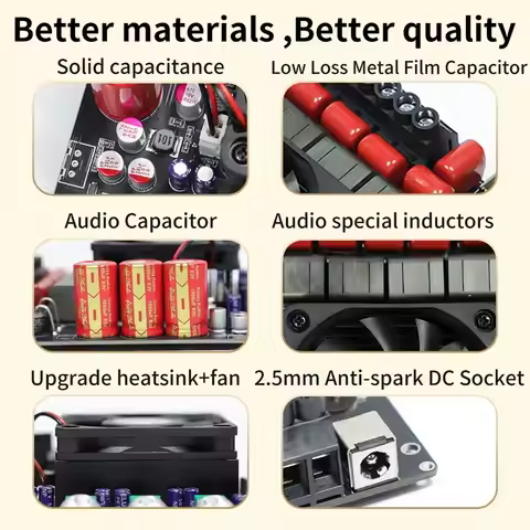 giftnew DP600H High-Power Bluetooth Digital Amplifier Board 2.1-Channel Audio Amplifier 300Wx2 + 600