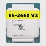 ใช้ Xeon CPU E5-2660V3 SR1XR สำหรับ X99 DDR4แรม2.60กิกะเฮิร์ตซ์10คอร์25เมตร LGA2011-3 E5-2660ประมวลผล2660V3 E5 2660 V3 CPD