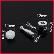 【IN stock Mini hinges】 20pcsThickening 3 in1 Furniture Connecting Hardware Set Cam Screw Eccentric W