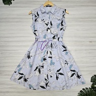 Gozo floral shirt sash dress
