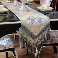 Luxury Modern European Table Flag Fabric TV Cabinet Decorative Cloth Simple Elegant round Table Tea 