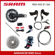 Sram Red ETap AXS 2X12S กลุ่มอะไหล่จักรยานเสือหมอบ ETap AXS E1 Crankset Casset กะดิสก์เบรกไฮดรอลิคเบ