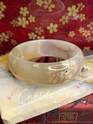 🌟天然櫻花🌸瑪瑙手鐲60圈口🌟 NO.25