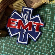 AED生命之星臂章 揹包貼章 EMT刺繡救護之星急救魔術貼戰術背心貼