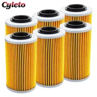 2/4/6 Pcs Cyleto Motorcycle Engine Parts Oil Filter for BUELL 1125R CR1125 1125 CR 2009 2010