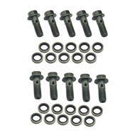 [pyygiqtku] Banjo Bolt Tube Tubing Screws Wear Resistant Replacements Fuel Line Adapter for