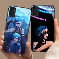 YS-58 Hot Game Arcanes Jinx HD Glass Casing for Samsung A05S A35 A55 A24 A14 A15 A04S A34 A25 M15 A5