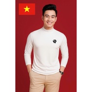 Men's Thermal Jacket with 3-inch Collar, Long-Sleeve Elastic Fleece Lining, Thick Cotton Fabric for 