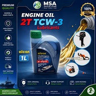 [MSA] Alcon 2T TCW-3 Minyak Outboard Marine 1L — Mudah, Selamat, Andal | Untuk Enjin Bot 2-Lejang