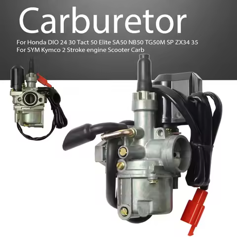 Carburetor Dio 50cc 17mm For Honda DIO 24 30 Tact 50 Elite SA50 NB50 TG50M SP ZX34 35 SYM Kymco 2 St