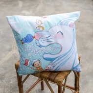 Ah Guo Cushion Cover Cute Singaporean Painted Artwork Singapore Gift Souvenir