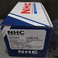 NHC 1398-FG Estima ACR50/Vellfire/Alphard AGH20/30 CERAMIC FIBER FRONT BRAKE PAD 650Celcius