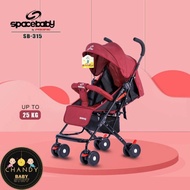 stroller space baby sb 315 - gratis hadiah langsung - merah