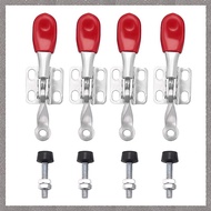 [M G L O] 4 PCS 60 Lbs Antislip Covered Hand Tool Toggle Clamp Horizontal Clamp 201A