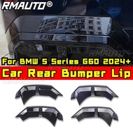 premium-Car Rear Bumper Lip Splitter Diffuser Bumper Protector For BMW 5 Series G60 2024+ Body Kit C