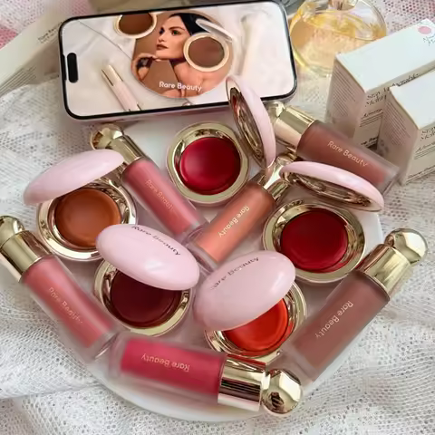 Rare Beauty Happy Lucky Love Blush Long Lasting Plump Seamless Liquid Blush Dewy Waterproof Mositure
