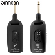 [ammoon]2.4G Wireless Guitar System Electric Guitars Transmitter and Receiver Set Built-in Rechargea