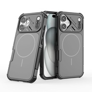 Magnetic Wireless Charging Phone Case for iPhone 16 Pro Max/Pro/16 Shockproof Matte Cover for iPhone