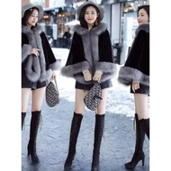 Gorgeous Elegance High Quality Retro Event Party Fur Shawl Cover Matching Gown ️Must Try ️