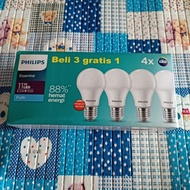 PUTIH Philips Lamp Package LED Essential 11W White Multipack