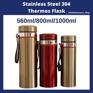 Stainless Steel 304 560ml/800ml/1000ml Multi-Color Thermal Flask Bottle Air Tahan Panas Lama 多色保温瓶