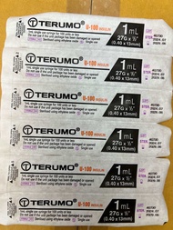 ไซริงค์ SYRINGE INSULIN TERUMO 1 ml. 27 G. [10ชิ้น]