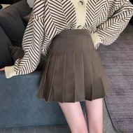 XS-3XL กระโปรงสาวอวบ กระโปรงทรง เอ กระโปรงเทนนิส เอวสูง มีชับใน สั้นเหนือเข่า สีพื้น