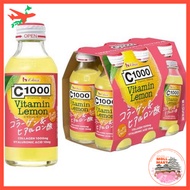 Vitamin C Carbonated Drink House C1000 Lemon Collagen Hyaluronic Acid 140ml x 6 Bottles (1000mg Vita